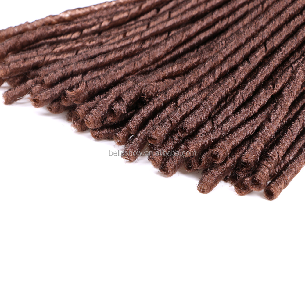 Hot sell freetress soft dread crochet freetress urban soft dread crochet braids how to install soft dreads