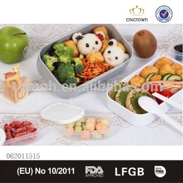 FDA Approved Bento Box with 1200ml Capacity and Two-sides Locking Leak Proof