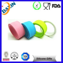 China Factory Cheap Custom Silicone Slap Bracelet, Slap Bracelet