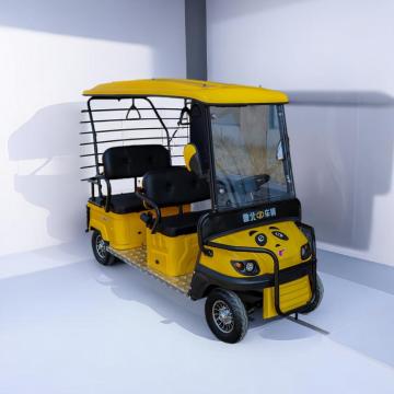 Steering wheel electric four-wheel vehicle