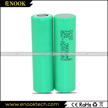 Samsung 25R 2500mah Lithium Battery Rechargeable