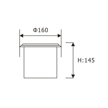 LEDER Diameter Rund Begagnad 15W LED Inground Light