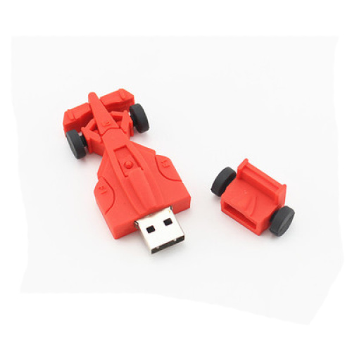 Gepersonaliseerde raceauto USB-flashdrive
