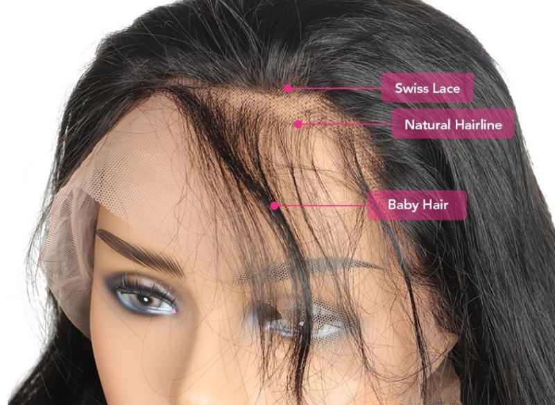 Deep Wave 13x6 Natural Black Human Hair Lace Front Wig