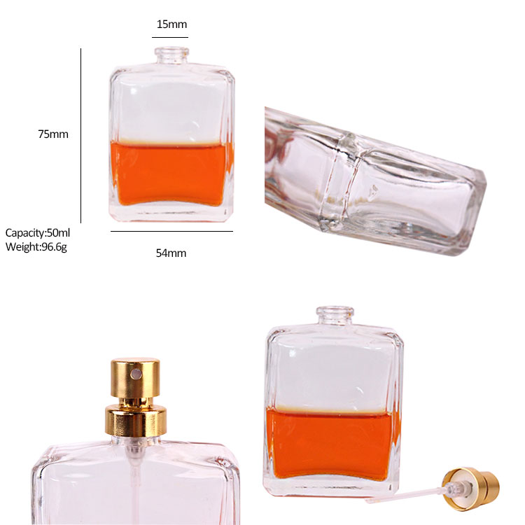 50ml hotselling glass atomizer perfume bottles