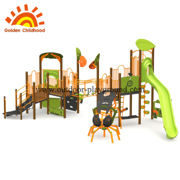 Funny outdoor playground climbing frames for children