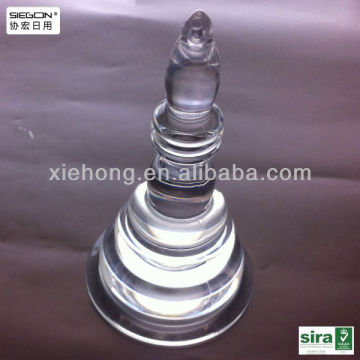 clear acrylic tower,buddhism tower,tower shape craft gift