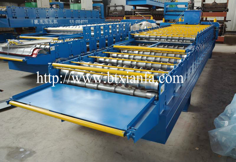 machine for corrugated aluminium sheet