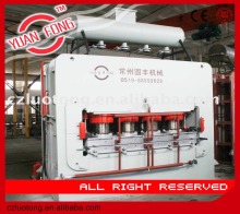 short cycle laminating line / melamine hot press / laminating machine