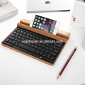 Universal Bluetooth 3.0 Wireless Keyboard Stand Telefonständer Bamboo Tastatur Gerätehalter Docking Station Stand für comptue