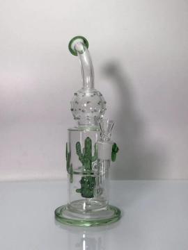 Cactus Perc Double Chamber Glass Smoking Bongs