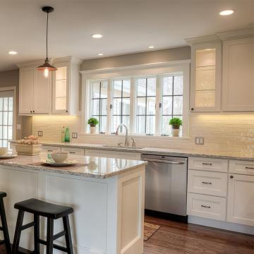 Painted Shaker Modular Kitchen Cabinets Designs