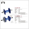 Blue racing bicycle disc brake hub motor