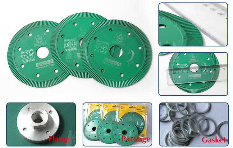 Turbo diamond circle disc for tile cutting