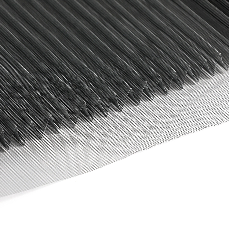 Fiberglass Pleated Insect Screen για πόρτες παραθύρων Πολυεστέρα κουνουπιών