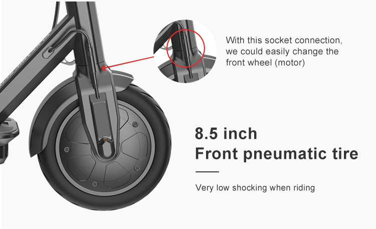 CE Certificate EU 7.5Ah 2 Wheels Electric Scooters Motorcycle With Electric Motor