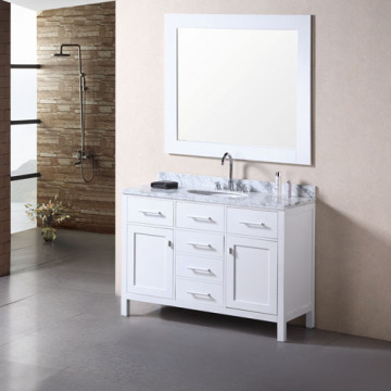 48 white bathroom vanity