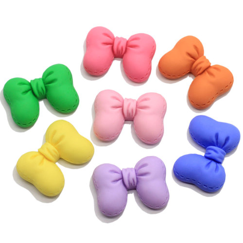 Free Sample Lovely Bowknot Kids Hair Bow Accessory Charms Kawaii Resin Craft Decoration Mini Embellishments