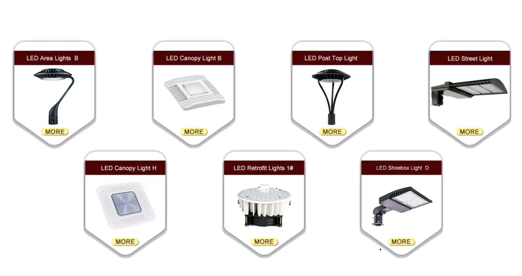 OEM ETL Dlc Listed Pole Mounted Pure White LED Post Top Circular LED Large Area Lighting Street Light with 5 Years Warranty