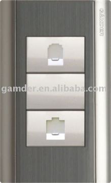 Wall switch Computer & Telephone socket