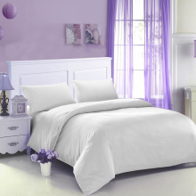 90gsm 100% polyester double brushed microfiber 4pcs bedding set / bed sheets