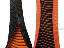 Self closing double layer textile sleeve