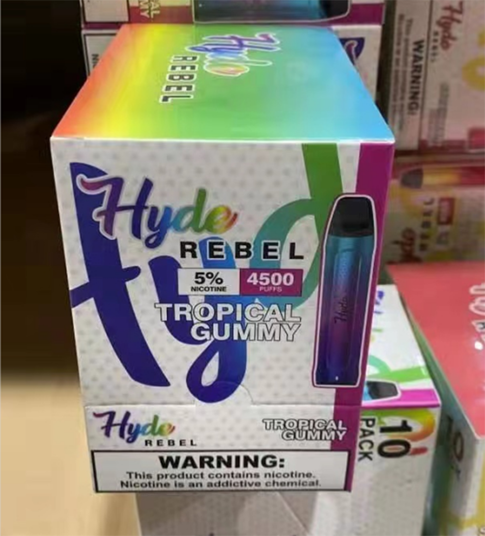 Одноразовые затяжки Hyde REBEL Recharge на 4500 затяжек