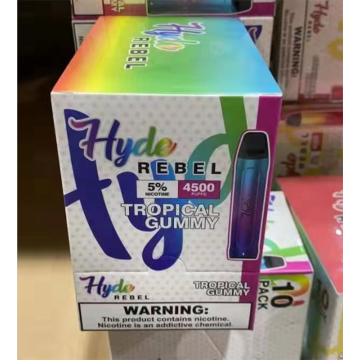 Одноразовые затяжки Hyde REBEL Recharge на 4500 затяжек