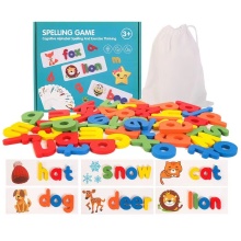 2024 Montessori Alphabet Blocks: Wooden Spelling Game & Educational Toy for Kids