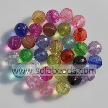 Hot Sell 20MM Crystal Plastic Round Tiny beads