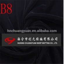 DARK BLACK fabric polyester fabric Micro Plain Velvet 5000 fabric/micro velvet 9000