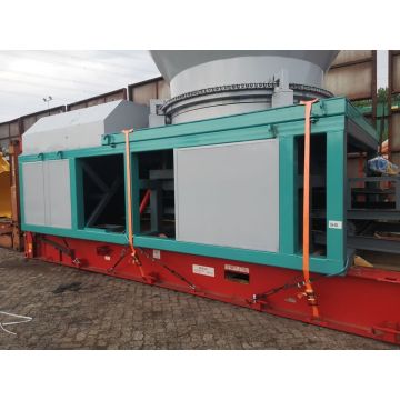 penghancur kayu chipper industri bertenaga mesin diesel