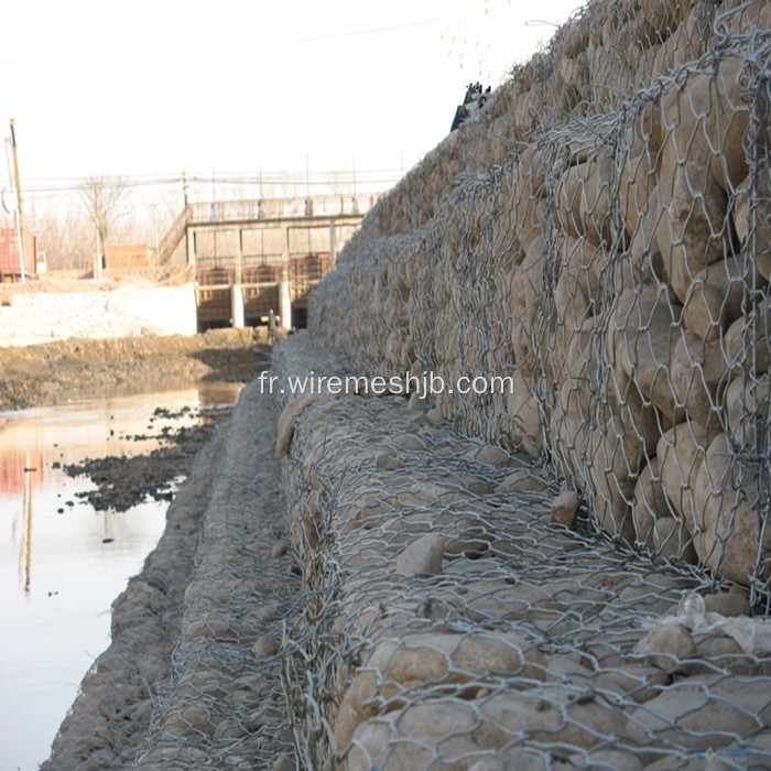 Boîte galvanisée de gabion pour la rive du fleuve