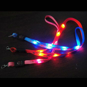 LED light lanyard necklace flashing lanyard