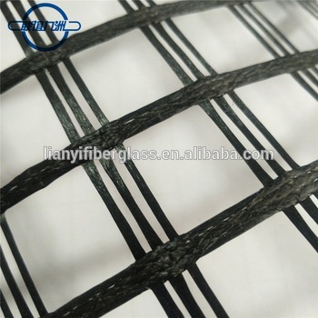 High Strength Warp Knitted Polyester Geogrid can improve the strength of subgrade