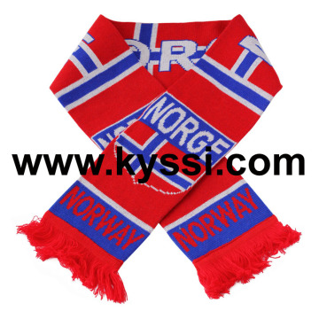 Norway National Flag Football Scarf