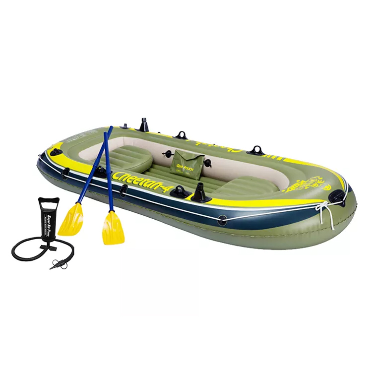 Juego de bote inflable de balsa con bomba y remos