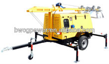 Trailer Outdoor Emergency Lighting Tower Generator Set 5KW