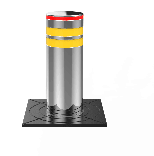 Security retractable road block barriers automatic rising lifting bollards for hotel entry