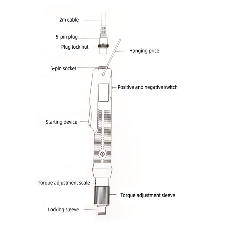 Industrial 220V Brushless Motor Electric Wrench Impact Tool for Installation