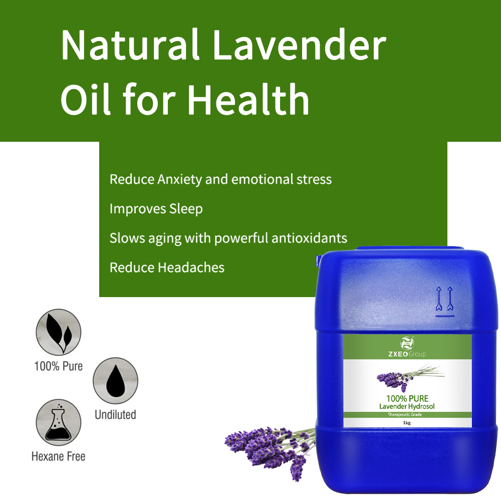 100% Pure and Natural Lavender Hydrosol for cosmetic