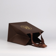 Custom hot stamping paper tea packaging gift bag
