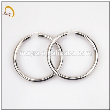 beatiful stainless steel jewelry silver plated earings fashion charms earing