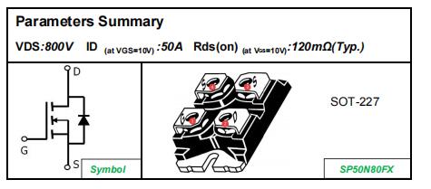 Fast switching 800V N-Channel Power MOSFET