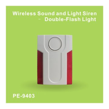 Wireless Sound and Light Siren for Outdoor/Indoor Use