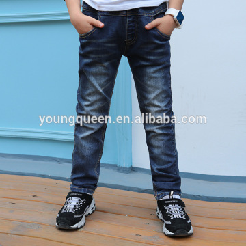 NZ49 2016 child long cotton thin jean pants zipper wholesale