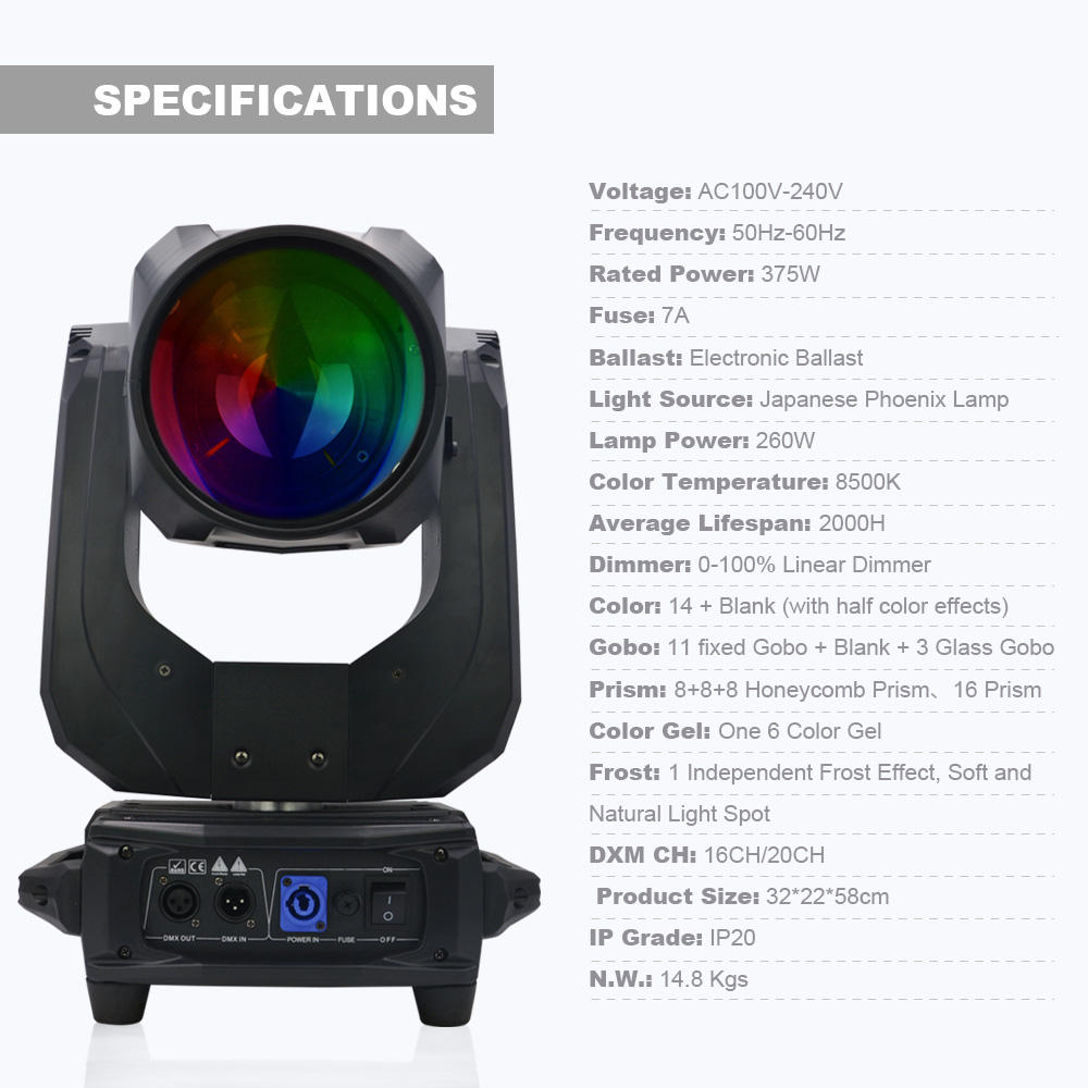 Bigdipper LS10 small sharpy beam moving head light LED Spot Lights 10 Watt With Rotating Gobo