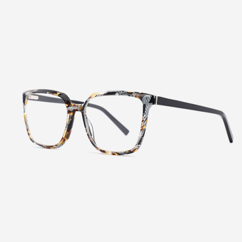 Square bevel Acetate Women's Optical Frames