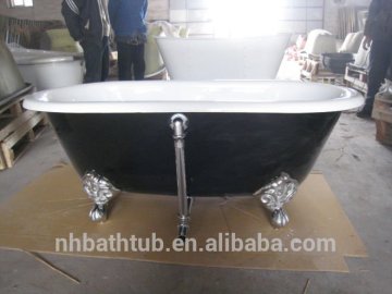 Enamel black bath tub