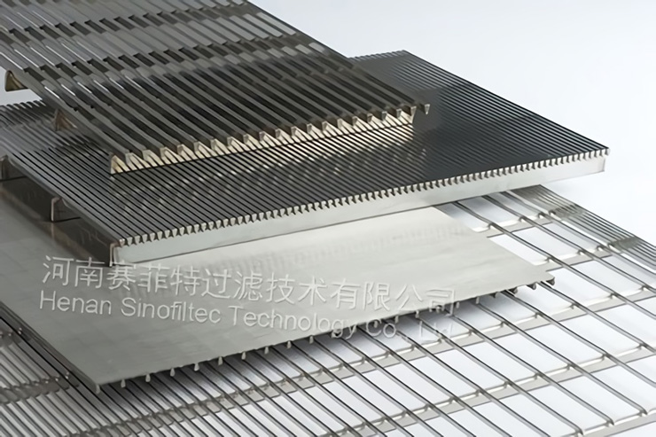 إسفين سلك مرشح لوحة ملحومة wedge wire welded filter plate